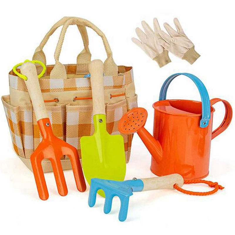 

1Set Children's Gardening Tools Set Children's Gardening Tools Toys Develop Children's Hands-On Ability Kids Garden Rake Set