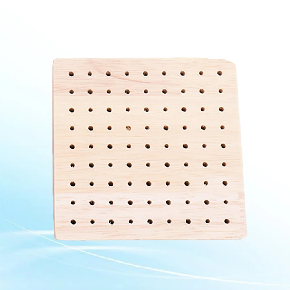 

Clay Figurines Wooden Pegboard Base Wheel Pottery Holder Board Display Wood Stand Pegs Skewer Sculpting Peg Rack Adults Stands