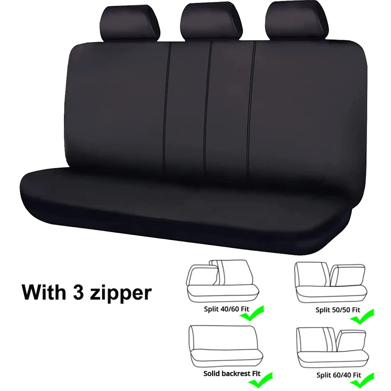 

AUTO PLUS Universal Polyester Rear Seat Covers Fit For Most Car SUV Truck Van Car Accessories Interior