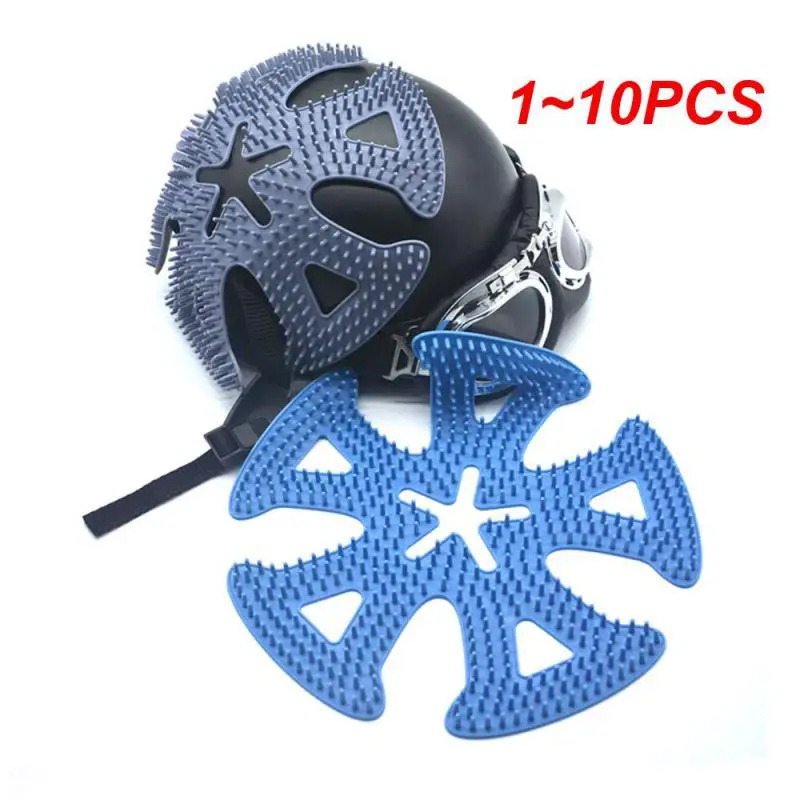 

1-10 шт., силиконовая сетчатая подкладка для шлема