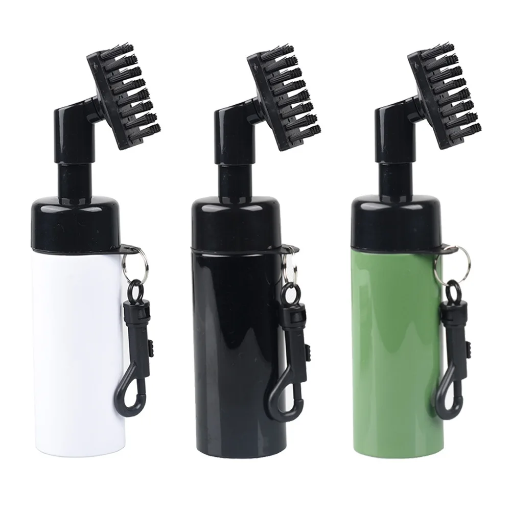 Golf Club Cleaning Brush Self-Contained Water Groove Cleaning Brush with Keychain Hang on the Waist 20*18*5.5cm Golf Accessories