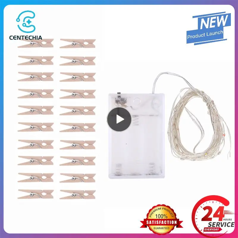 

1~10PCS 4/3/2M LED Photo Clips String Light Wall Lamp LED Copper Wire String Garland Party Wedding Holiday Lights Christmas