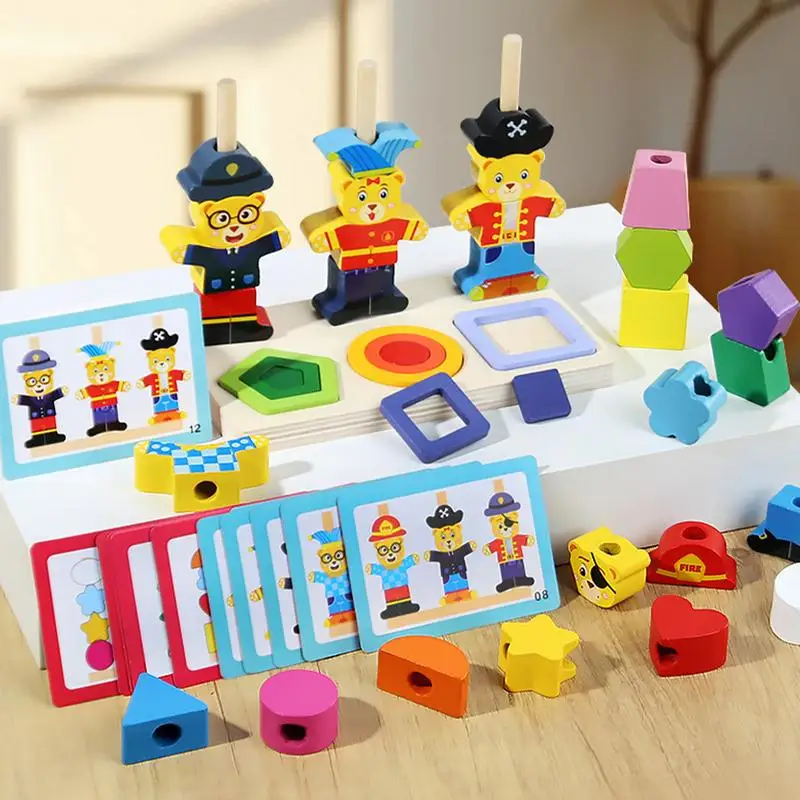 Игрушки для сортировки цветов малышей 3-5 лет в форме медведя сортировщик форм