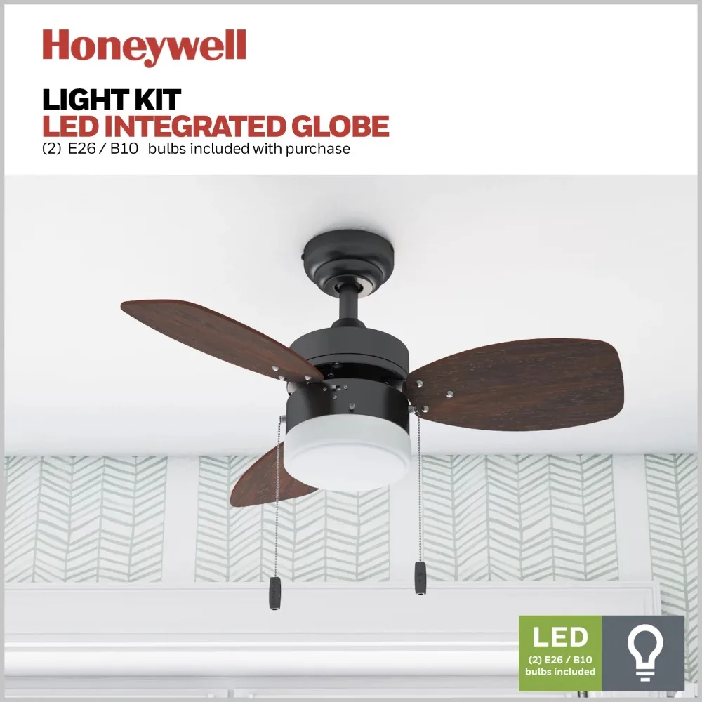 

Ocean Breeze 30" Bronze Small LED Ceiling Fan with Light
