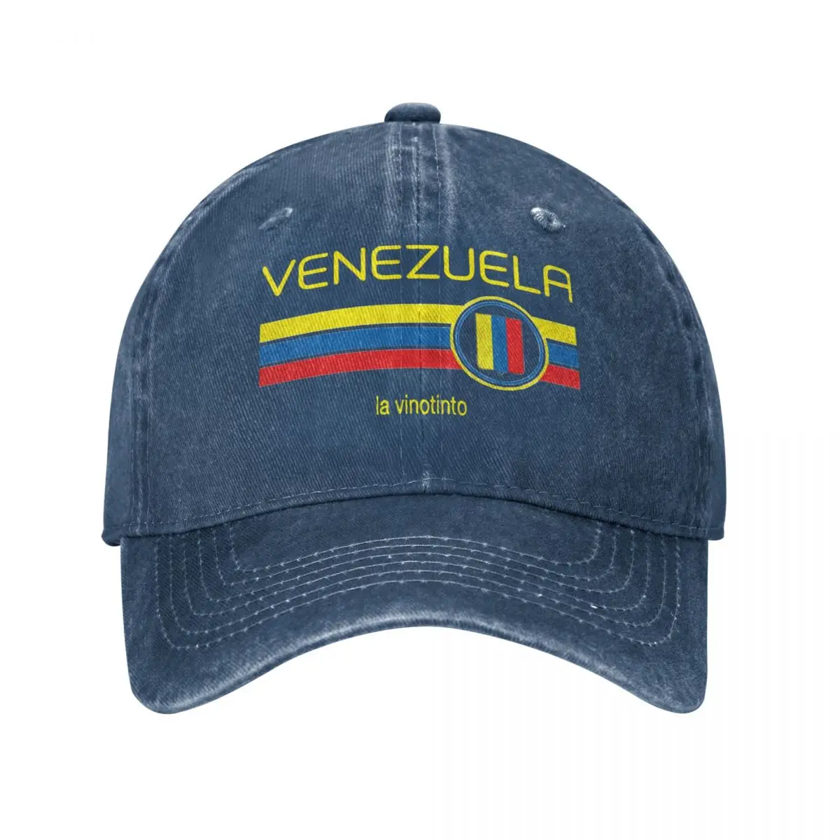 

Venezuela Burgundy Unisex Style Baseball Caps Venezuelan Distressed Denim Washed Caps Hat Vintage Outdoor Activities Headwear