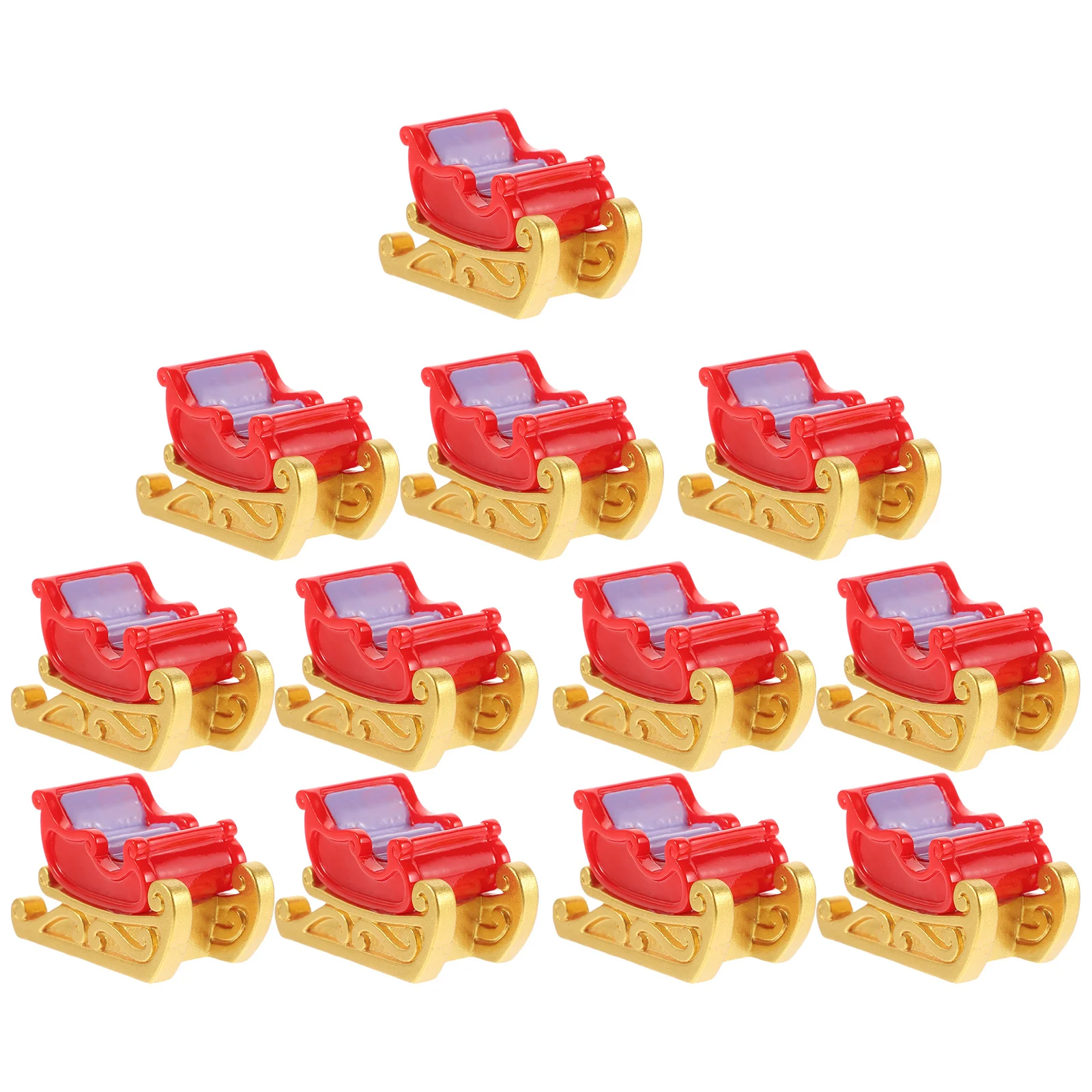 

12 шт., декоративные сани из смолы