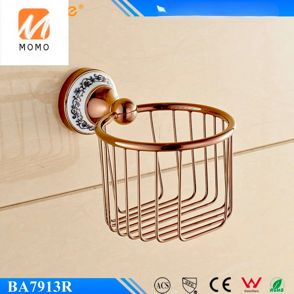 Beelee BL7913R твердый латунный держатель для туалетной бумаги из розового золота