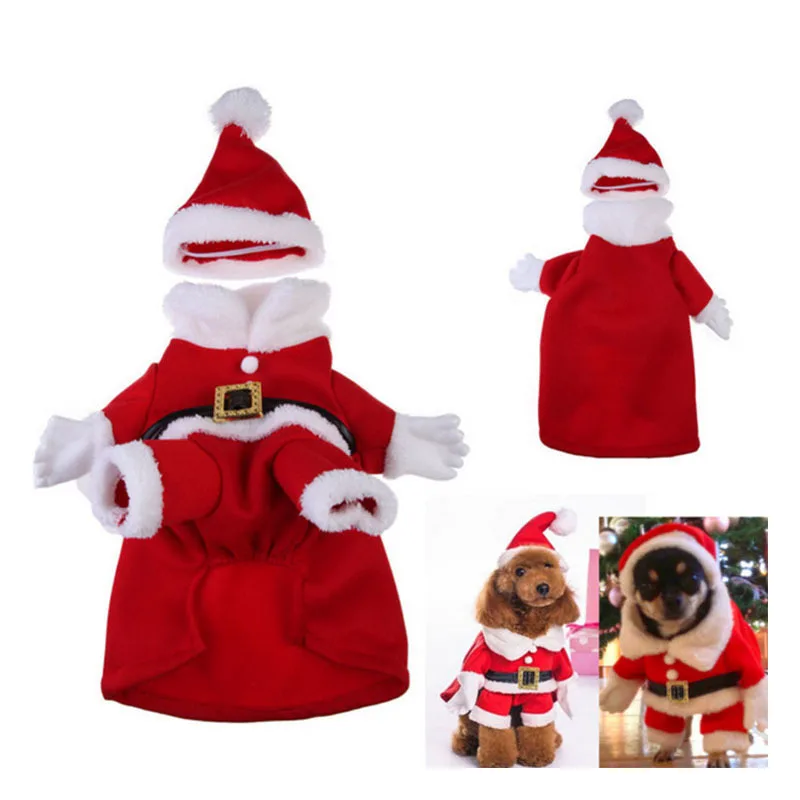 

Standing Christmas Dog Clothes For Small Dogs Winter Coat French Bulldog Jacket Chihuahua Shih Tzu Outfit Puppy Pet Clothes XSXL