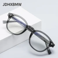 2022 new anti blue light glasses solid color polygonal optical frame fashion personality men and women retro flat eyeglasses