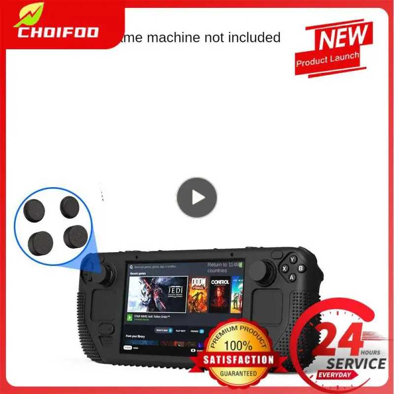

1~8PCS Crystal Protective Case Hard Shell Anti-Scratch Cover for Steam Deck Game Console Accessories Transparent Case