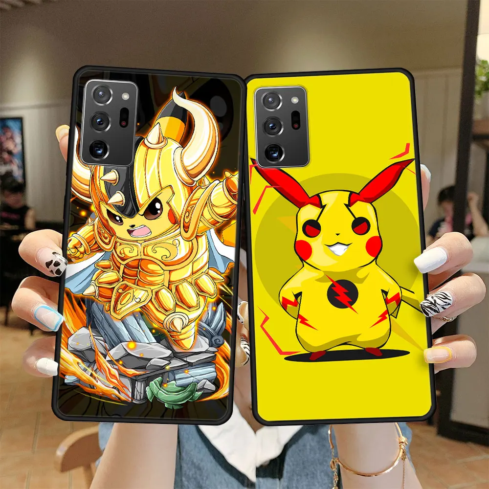 

Pokemon Pikachu Cell Case for Samsung Galaxy Note 10 20 8 9 Plus Ultra 5G Note20 Note10 M21 F12 M31s M32 F41 Full TPU