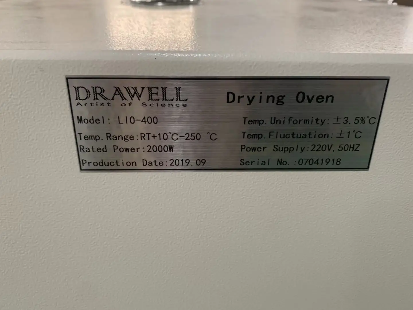 Drawell LIO 400 сушильная печь горячим воздухом для лабораторного оборудования сушки