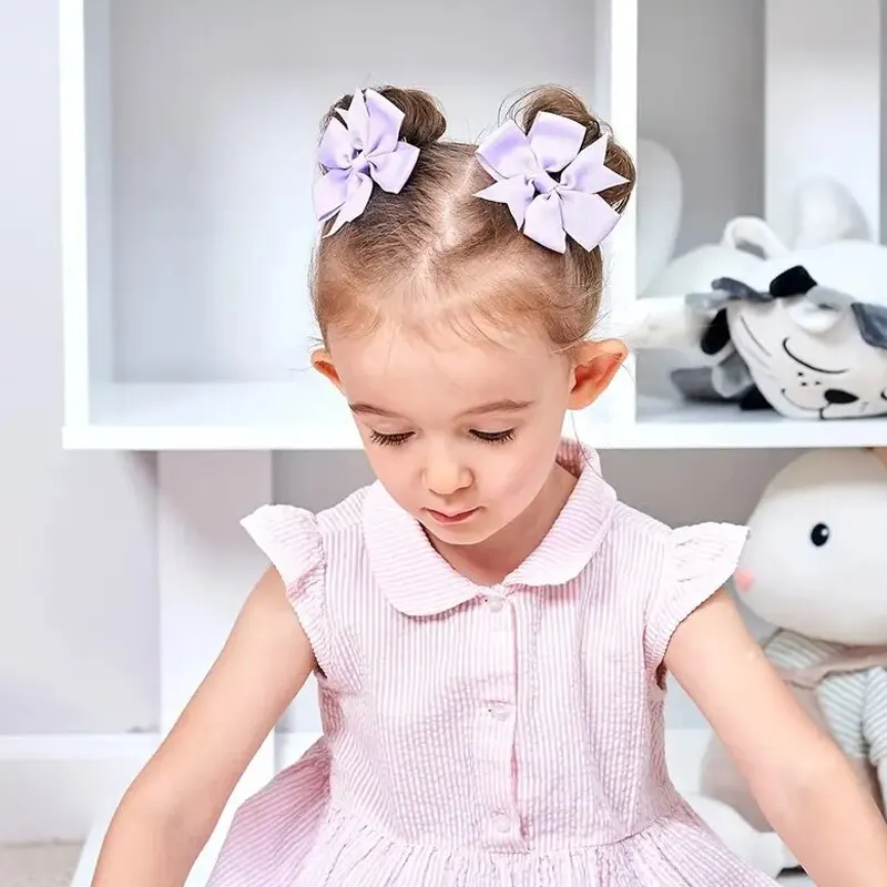 20-цветные Банты Для Волос Девочек Аксессуары Корсет Лента Заколки