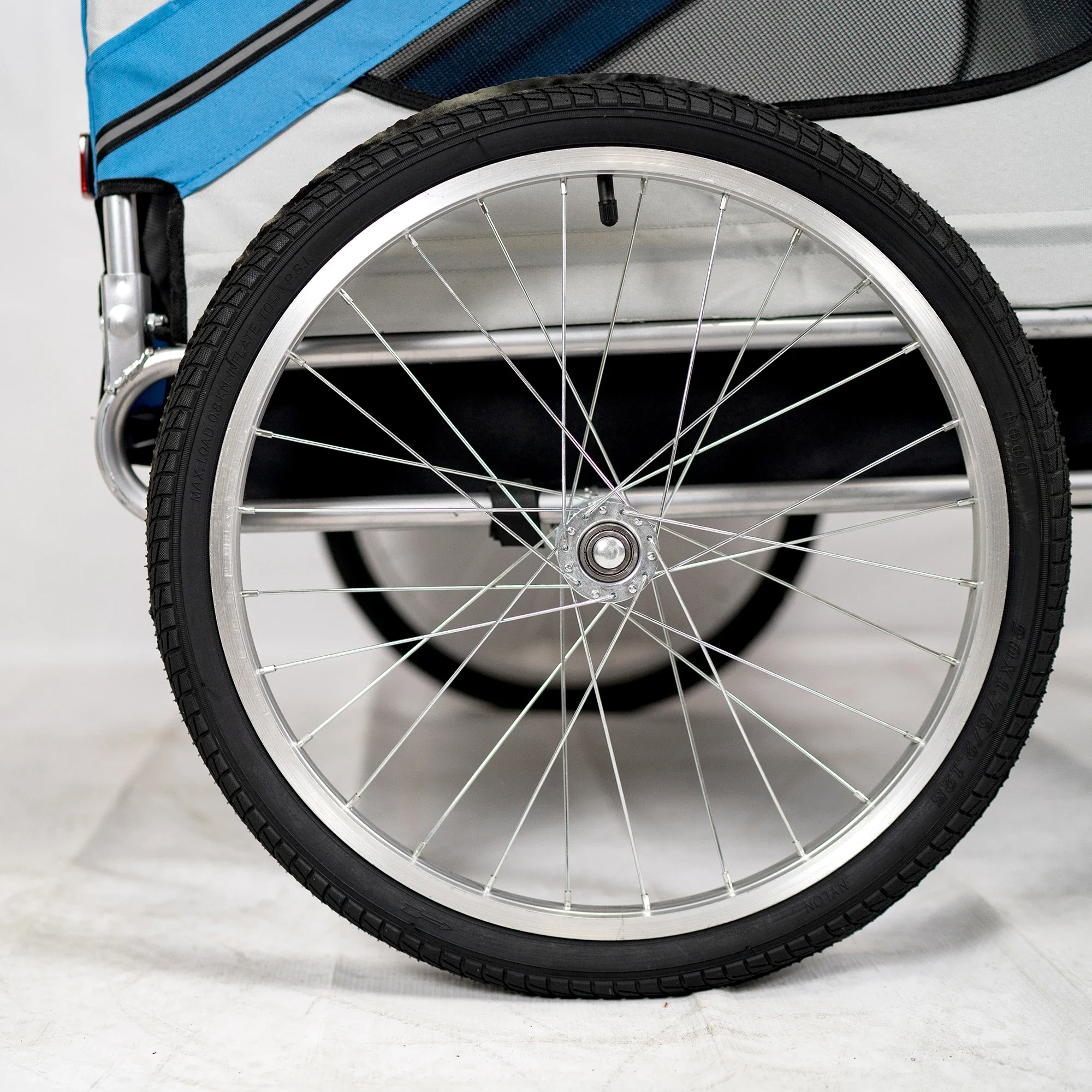 Велосипедный прицеп для собак 2-в-1 с низким минимальным уровнем минимального