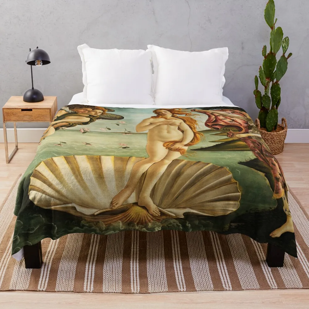 Одеяло Рождение Венеры Botticelli роскошные утолщенные меховые одеяла