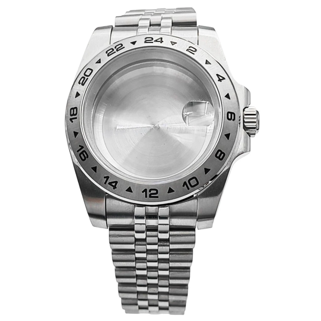 40 мм зеркальные часы с ремешком сапфировое стекло для часов NH35 NH36 ETA2824 PT5000 ST2130