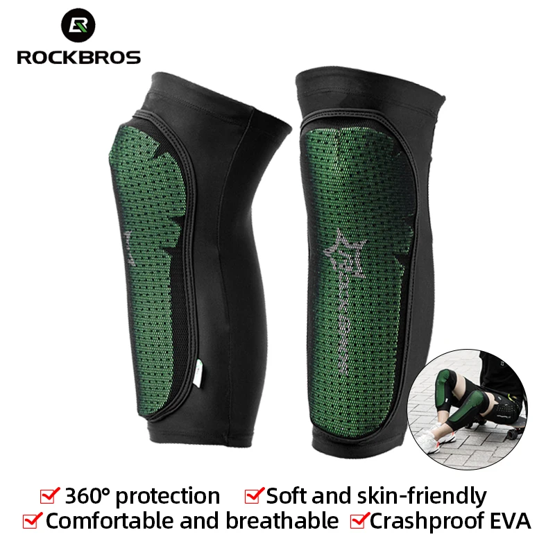 

ROCKBROS Cycling Knee Pads Anti-collision Sport Leg Warms MTB Bicycle Nylon Knee Braces Knee Protective Gears for Men and Women
