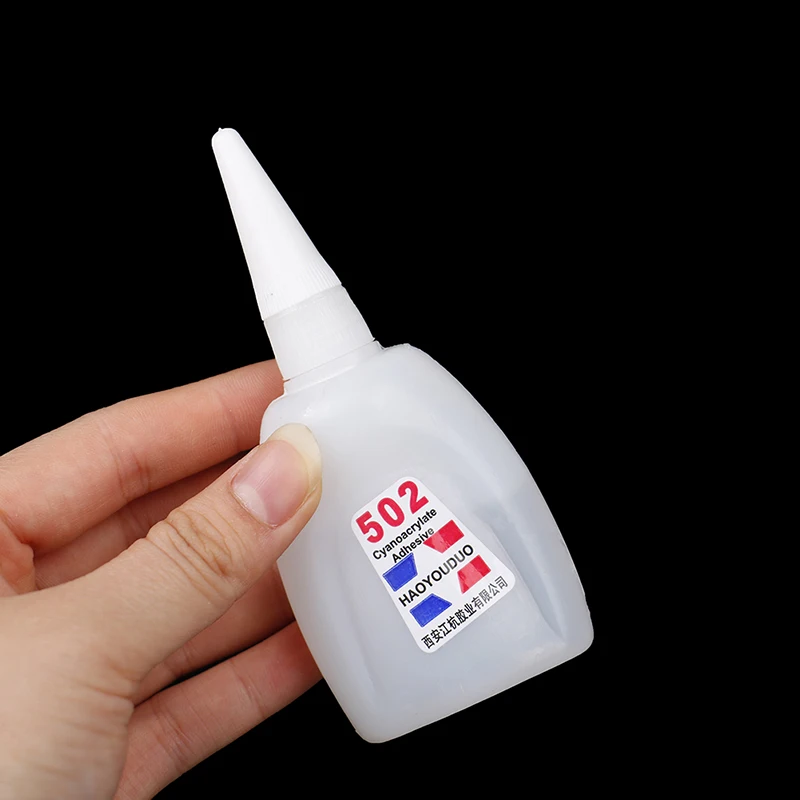 

1Pc Super Liquid Glue 502 Instant Quick-drying Cyanoacrylate Adhesive Strong Bond Leather Rubber Metal Glass Office Supplies