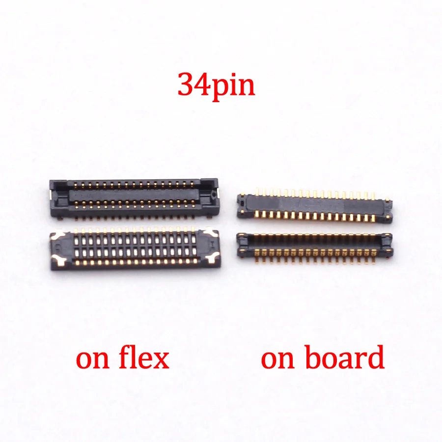 2 шт. 34Pin ЖК-дисплей FPC разъем на материнской плате для Samsung Galaxy A3000 A300F A3009 J3 2017 J330F разъем для порта экрана гибкий