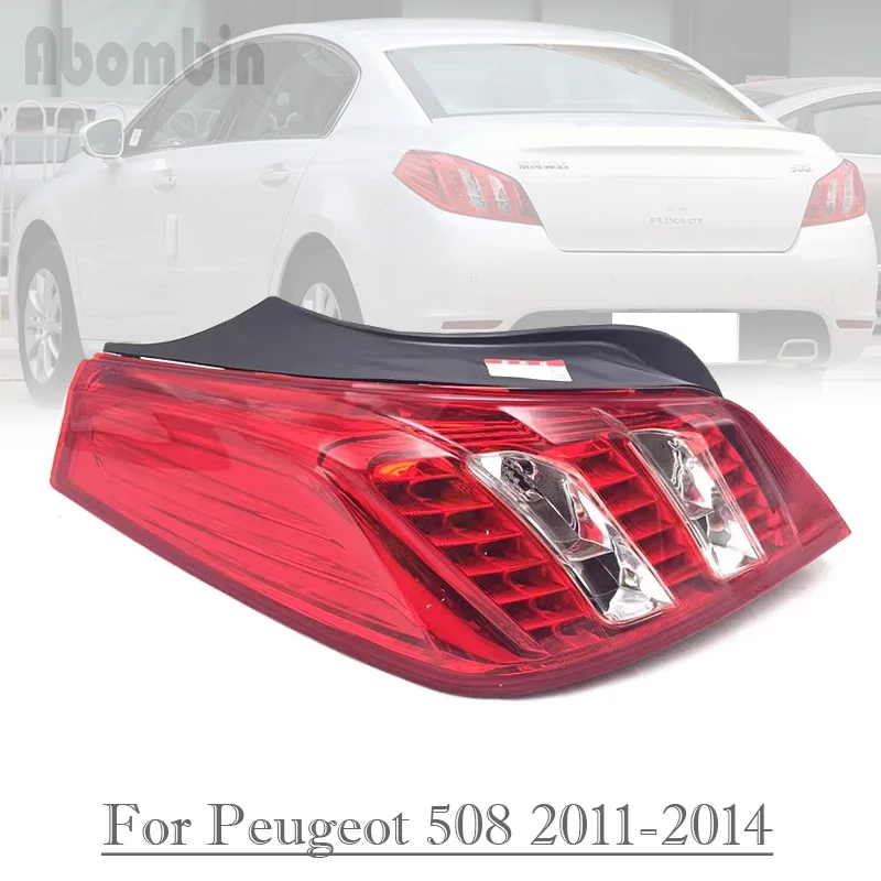 

Автомобильный задний бампер, внешний задний фонарь, крышка тормозной фонаря, задний фонарь, задний фонарь для Peugeot 508, 2011, 2012, 2013, 2014