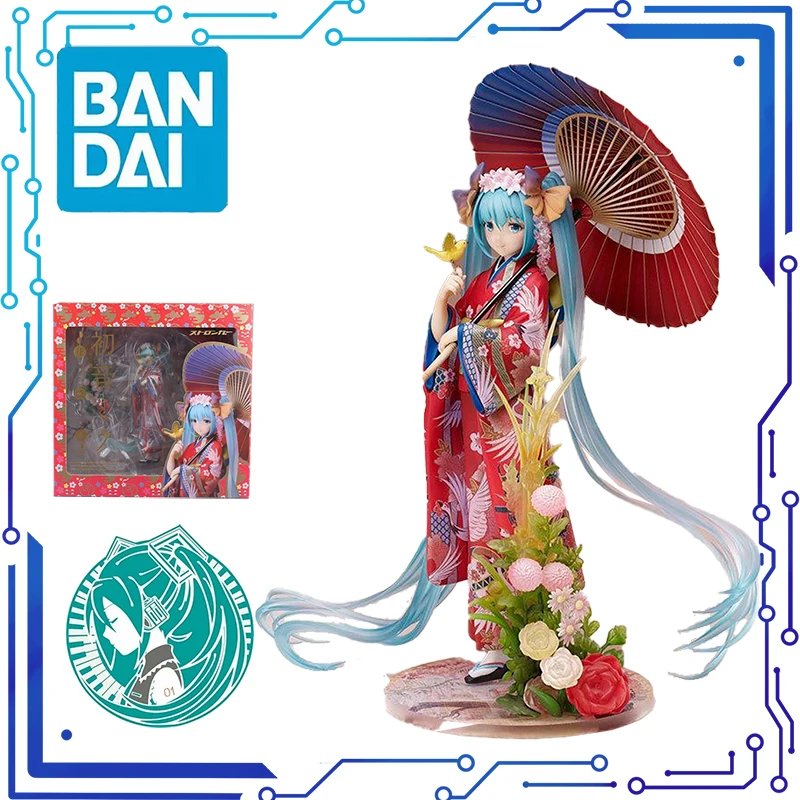 23 см Хацунэ Мику цветок кимоно аниме оригинальная в штучной упаковке фигурка