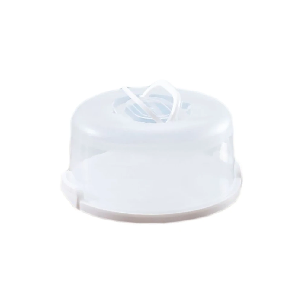 

10 дюймов коробка для хранения тортов с нескользящей основой с ручкой, пластиковая переноска для тортов, десертов, кексов, чехол для хлебобул...