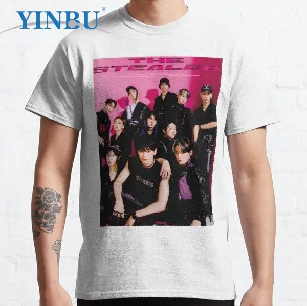 

THE BOYZ THE STEALER высокое качество YINBU Мужская короткая Новая модная футболка The Boyz Chanhee Graphic Tee