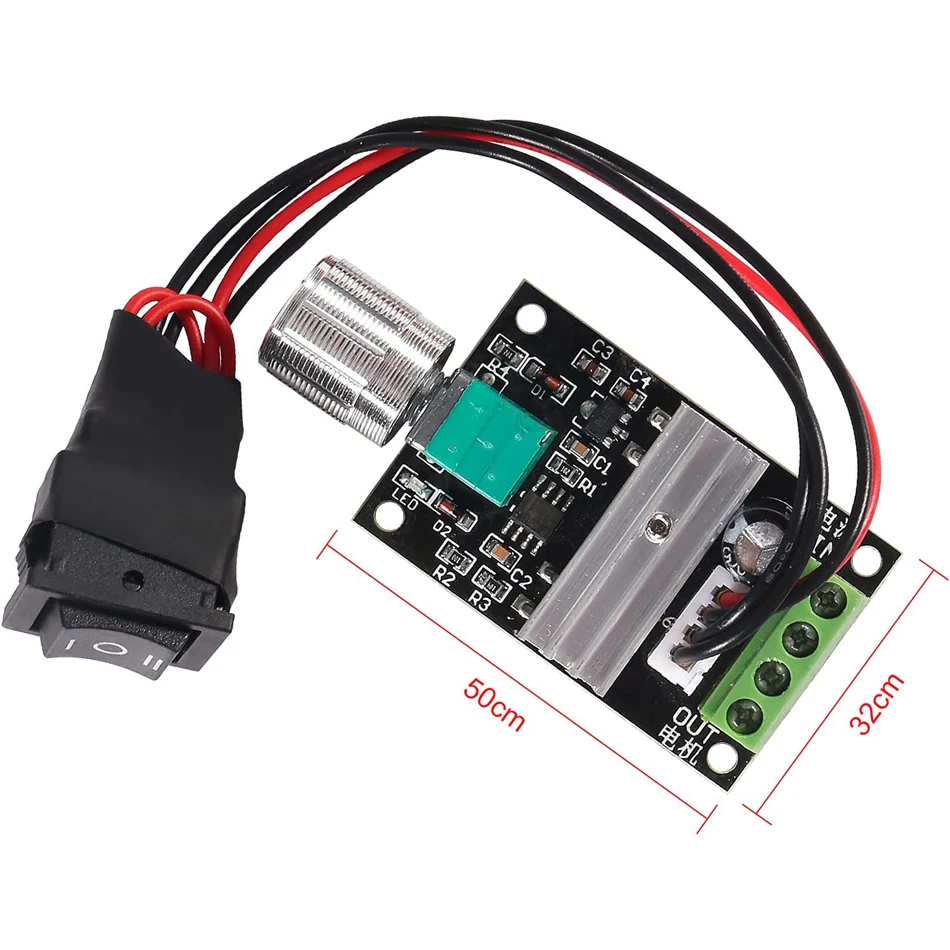 Реверсивный переключатель скорости, 6 в, 12 В, 24 В, 28 В, 3 А, 80 Вт