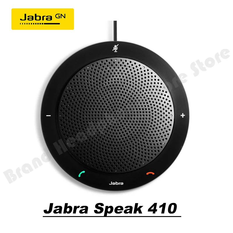 

Original Jabra Speak 410 Corded Speakerphone for Softphones Easy Setup Portable USB Speaker for Holding Meetings Anywhere MS/UC