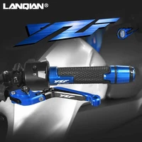 motorcycle accessories brake clutch levers handlebar hand grip ends for yamaha yzf r1 r1m r1s yzf r3 2015 2020 yzfr6 2017 2020