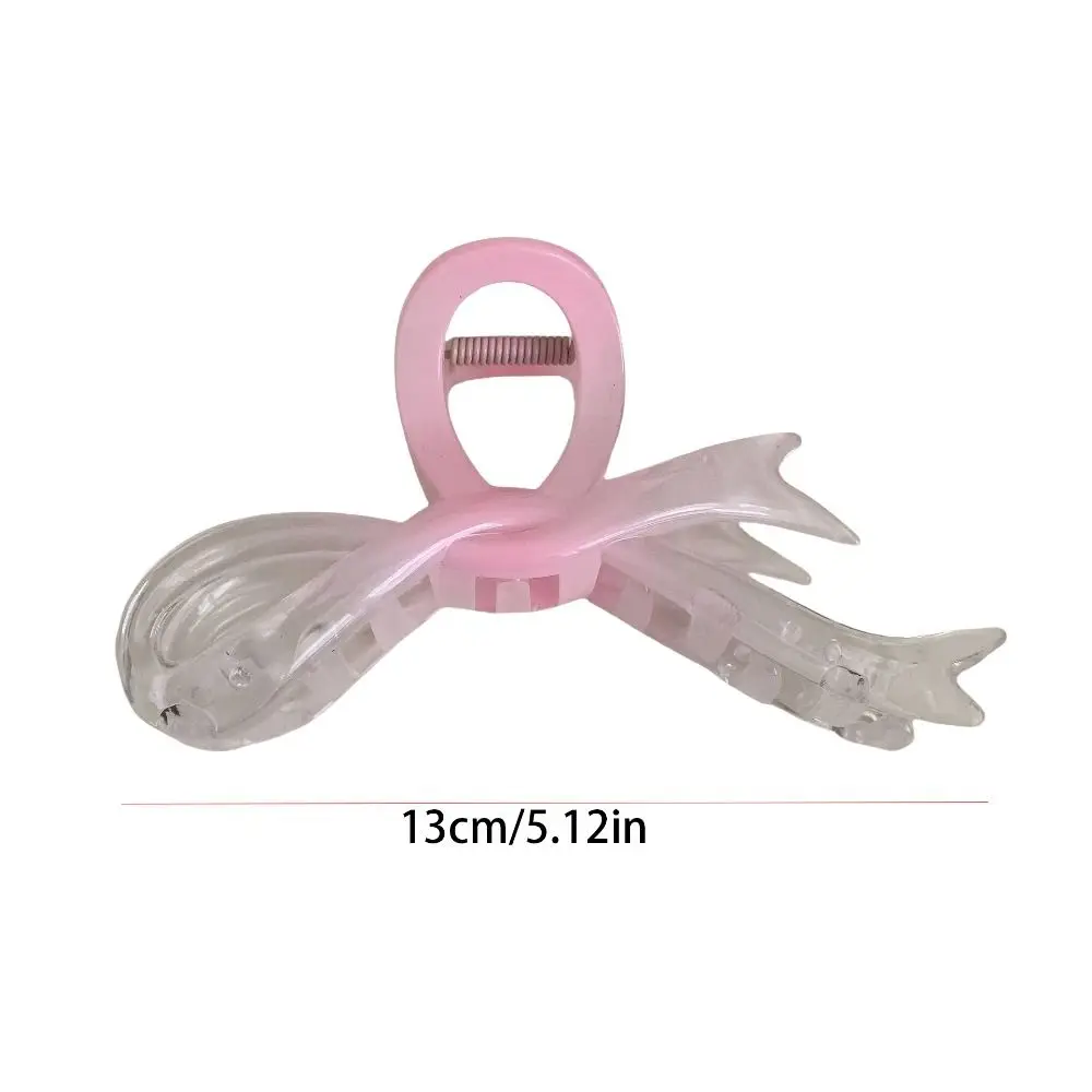 Заколка для волос с розовым градиентом девочек Милый акриловый зажим бабочкой и