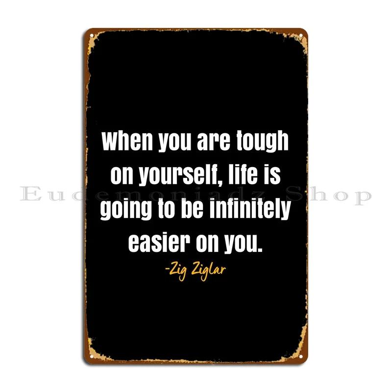 

Металлический знак с цитатой зиглар, настенное украшение, Настенный декор, Настенная роспись на заказ, жестяной знак, плакат