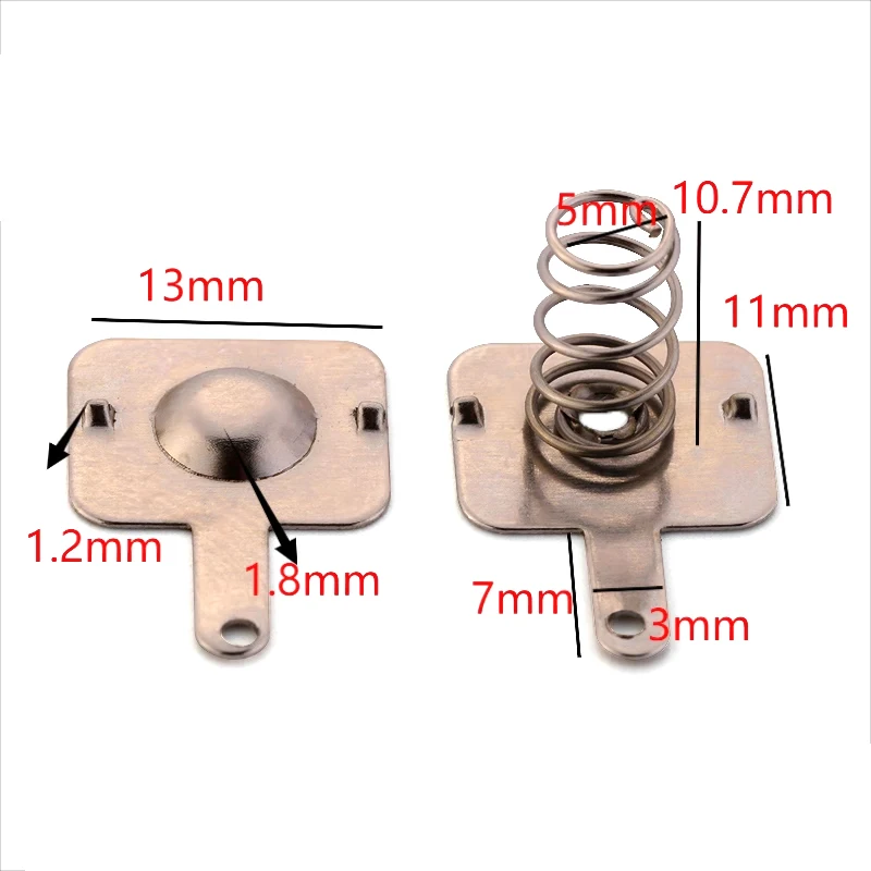 Пружинные контакты для аккумуляторов 18650 20 шт