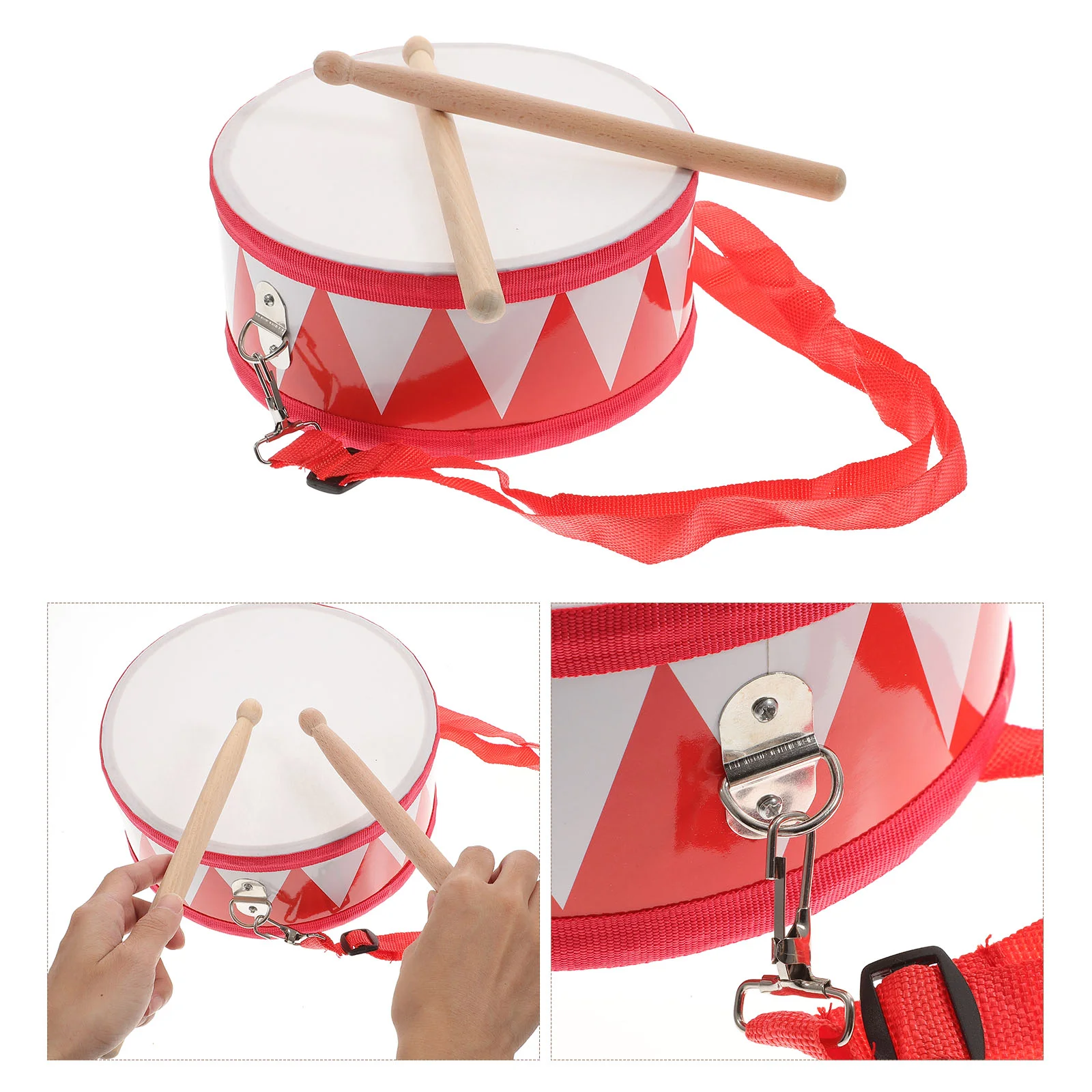 

Drum Kids Toys Set Musical Snare Kit Toddlers 3 Instruments Music Baby Toddler Percussion Toy