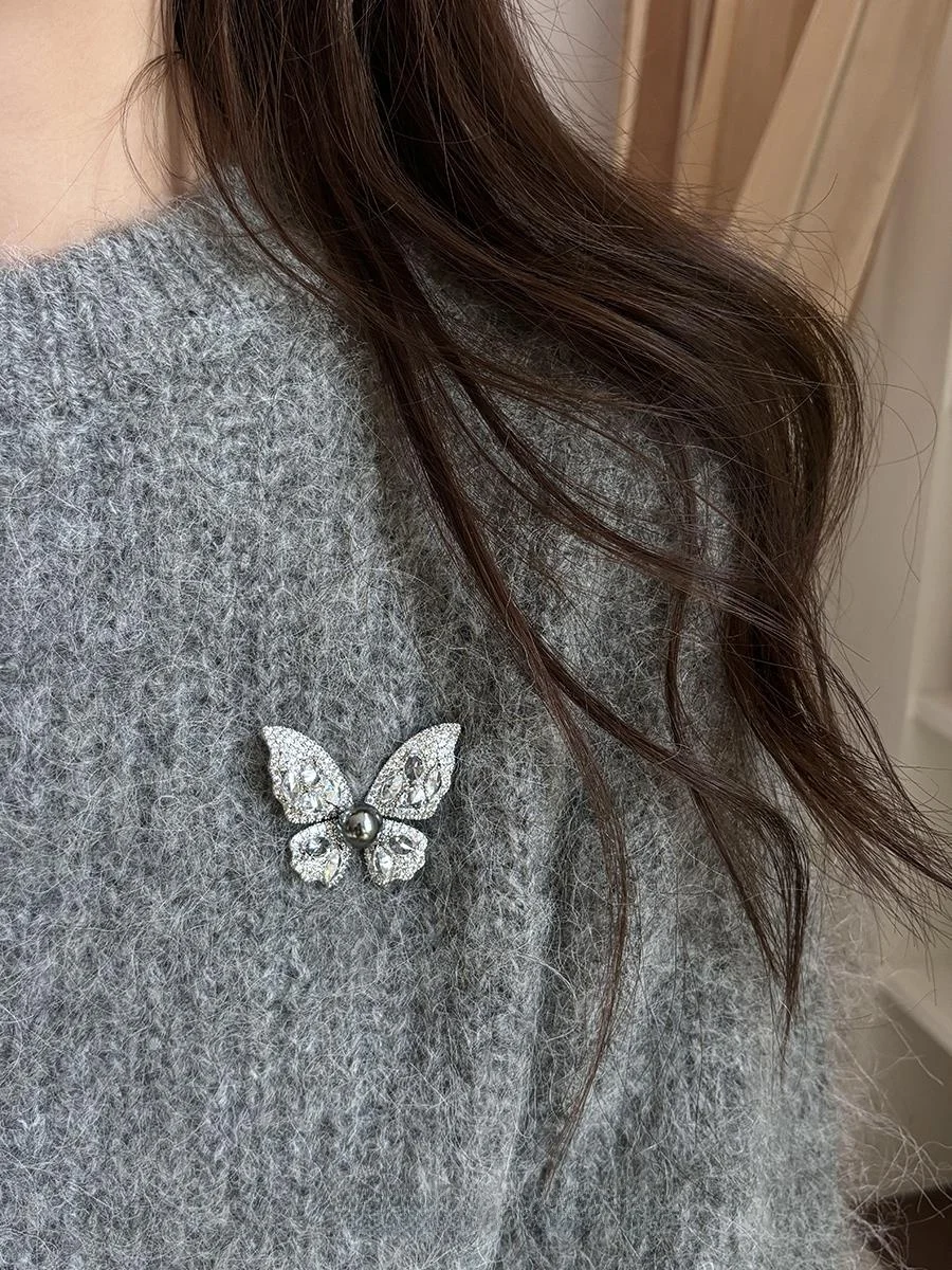 Брошь с жемчугом Shijia элитная женская булавка-корсаж роскошное темпераментное