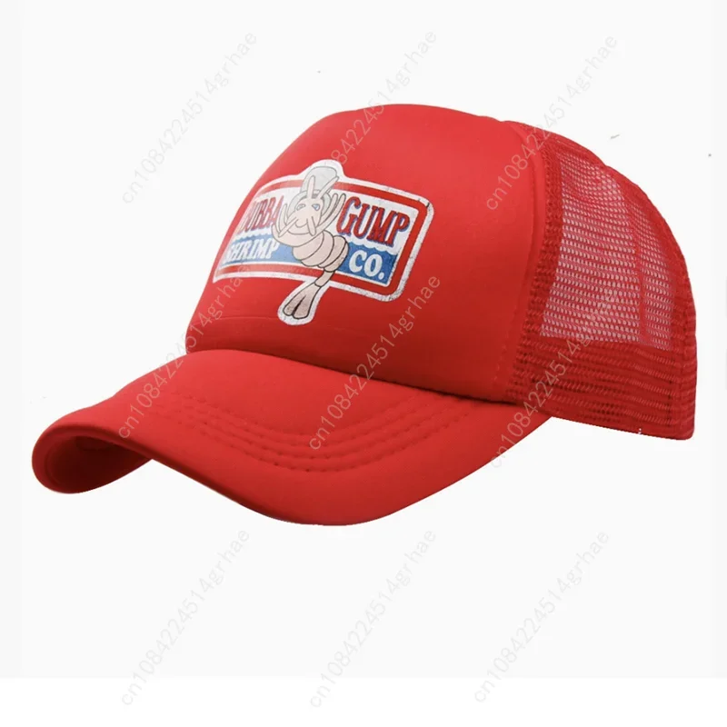 Фото Компания Outdoor Forrest Bubba Gump Red Cap Shrimp CO. Бейсболка в стиле Форреста Гампа для косплея, с принтом и вышивкой, спортивная кепка №4
