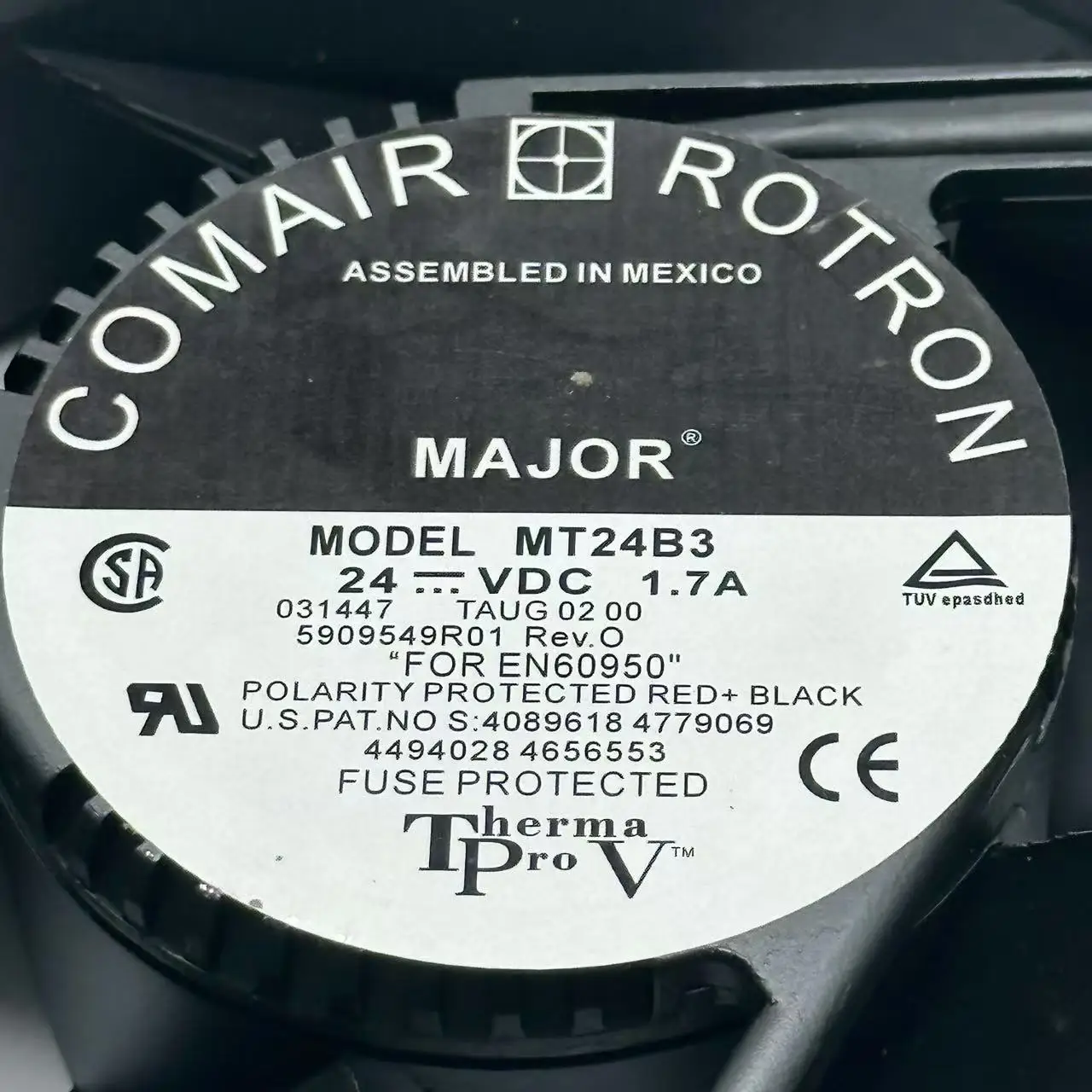 Фото Comair Rotron MT24B3 DC 24 В 1,7 А 170x150x50 мм 2-проводной охлаждающий вентилятор для сервера №2