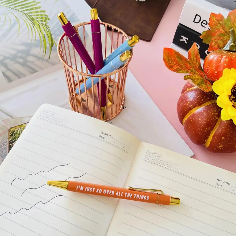 Офисные ручки разные цвета стандартный набор для офисных записей 5 шт.