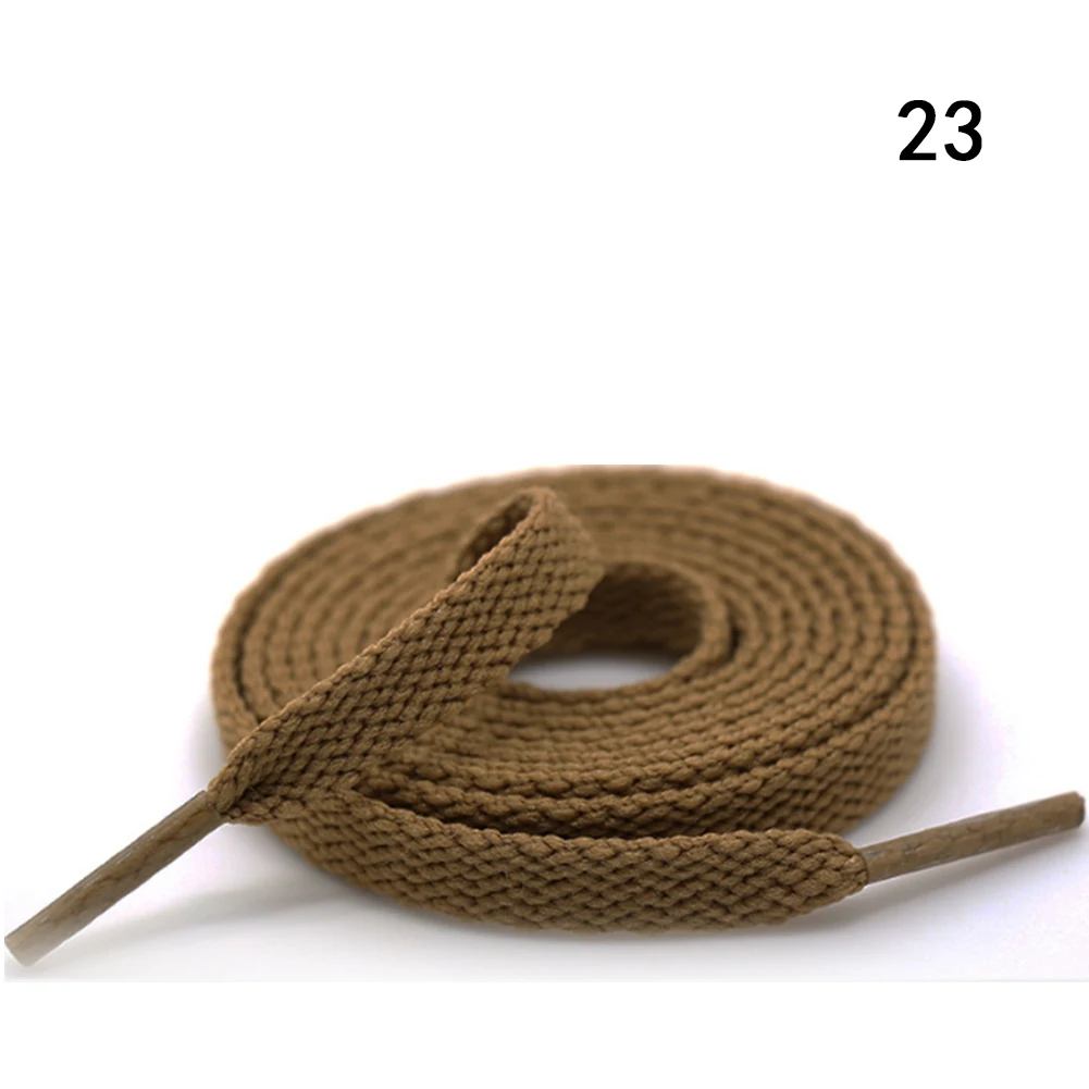 1Pair Flat Shoelaces For Sneakers 22colors Fabric Shoe Laces White Black Shoe Lace Boot Laces For Shoes Classic Soft Shoestrings