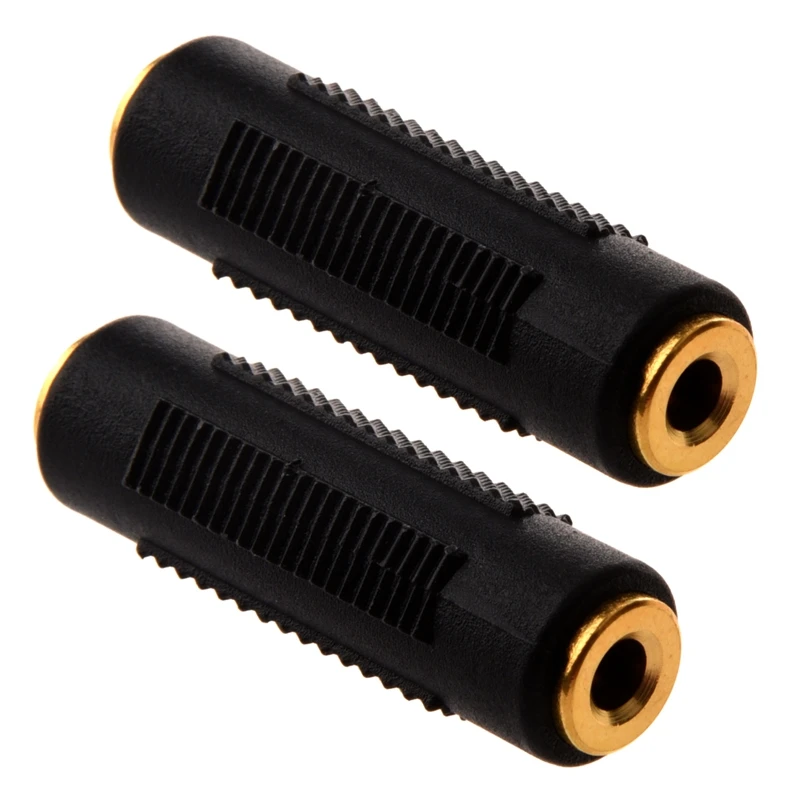 

2X Gold Plated 3.5 Mm Stereo Coupler Female To Female Jack