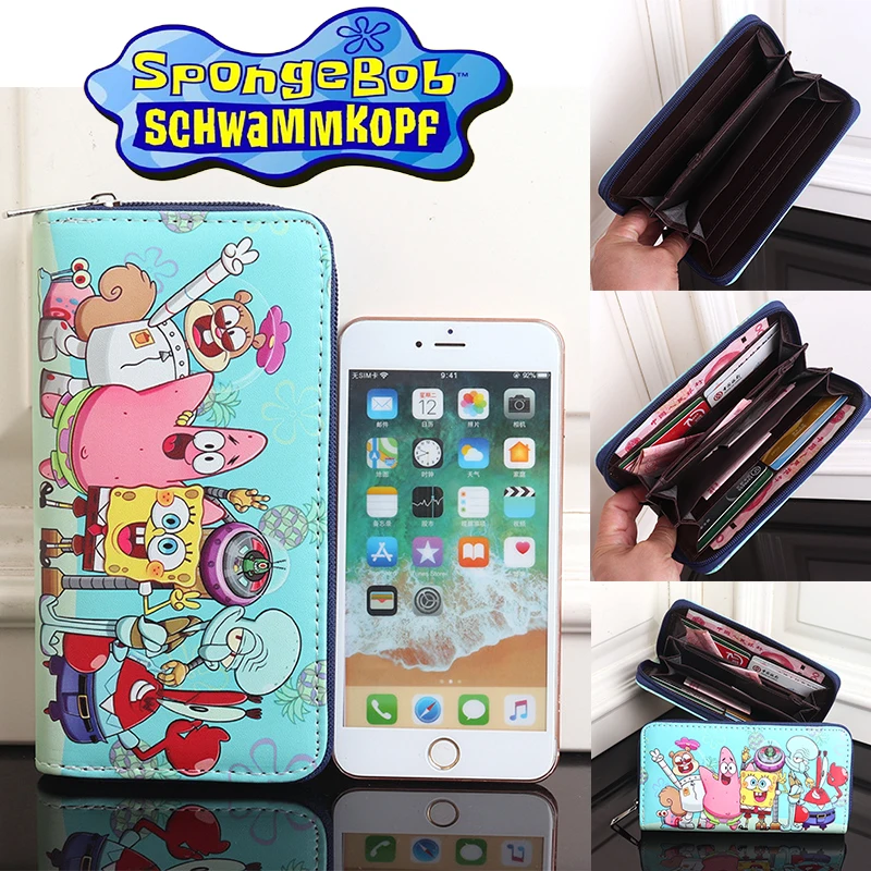 Кошелек Губка Боб Квадратные брюки Патрик ста модный креативный мужской женский