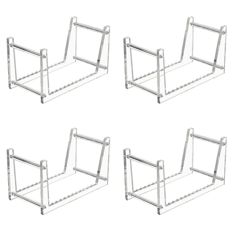 4X прозрачная виниловая подставка для пластинок держатель настольного хранения