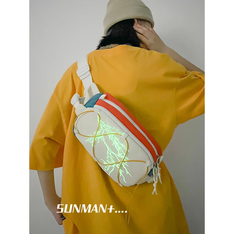 Нагрудная сумка нишевого дизайна для мужчин модная брендовая спортивная 2022