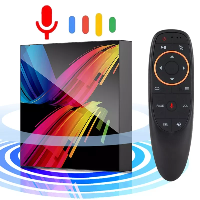 

Android 10.0 Smart TV Box Support BT Voice Assistant Wifi 2.4G & 5.8G 4G 64G High Performance Set Top Boxs 6K 3D Media Playe