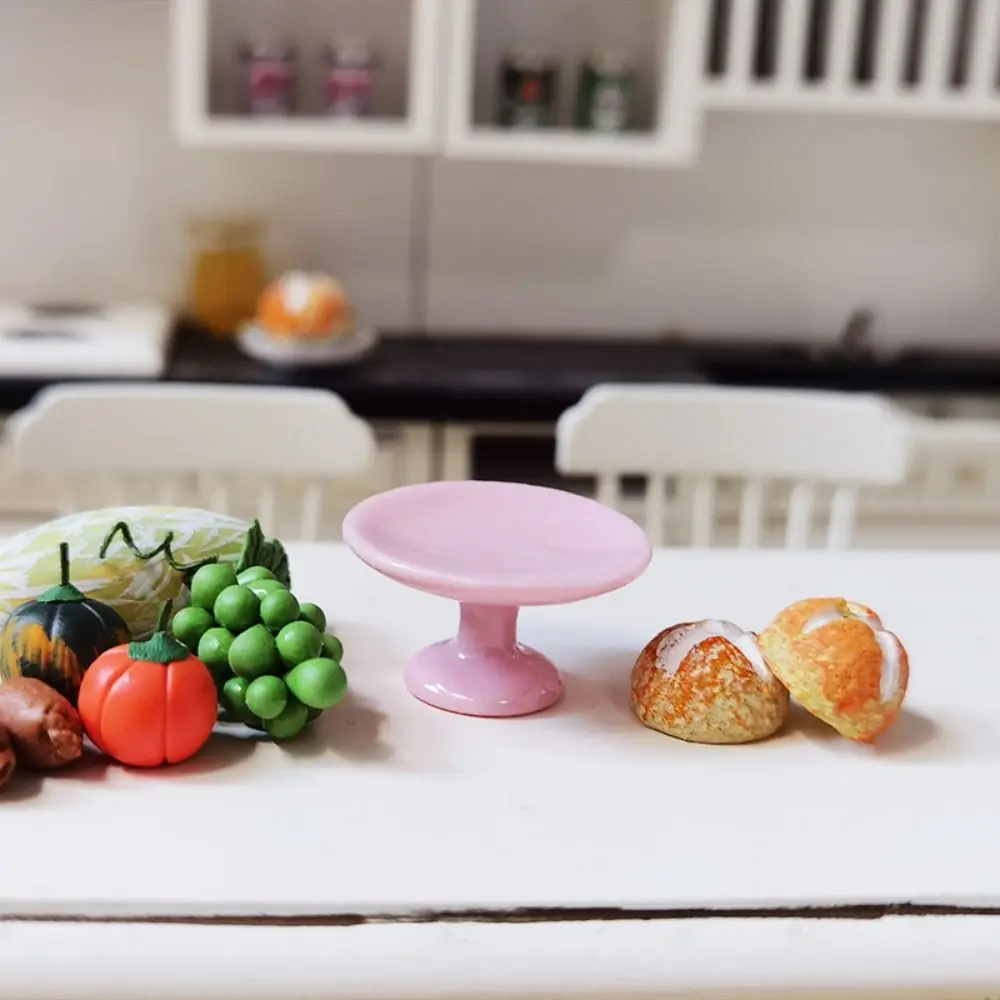 Модная Керамическая форма для кукольного домика 1:12 тарелка фруктов миниатюрная