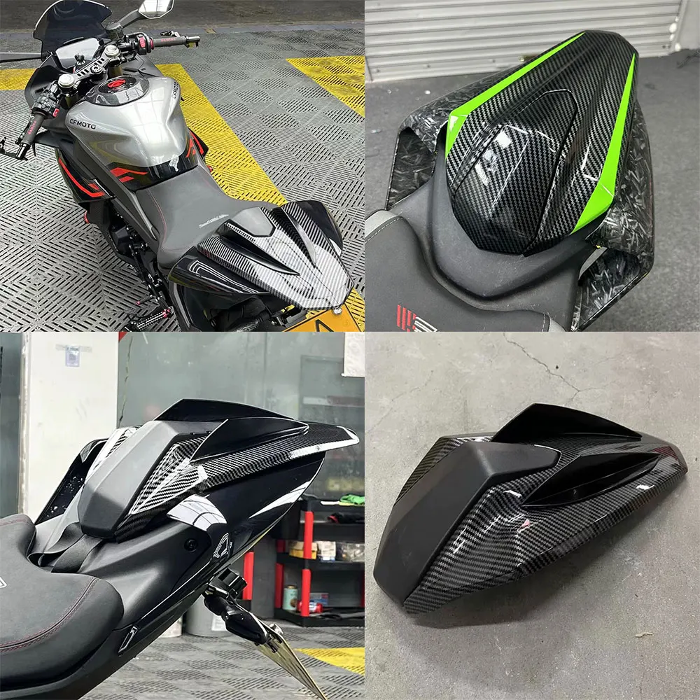 

Для CFMOTO 450SR 450 SR 2022 2023 аксессуары для мотоциклов задний обтекатель заднего сиденья задний обтекатель из углеродного волокна черный