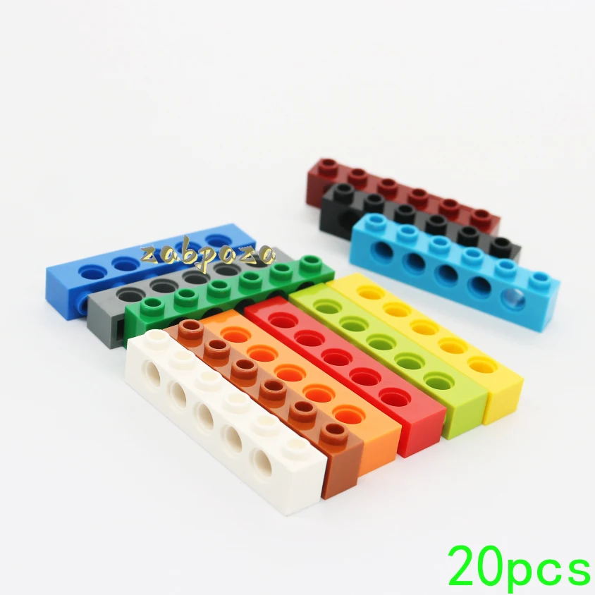 Конструктор MOC 3894 1x6 с отверстиями 20 шт.