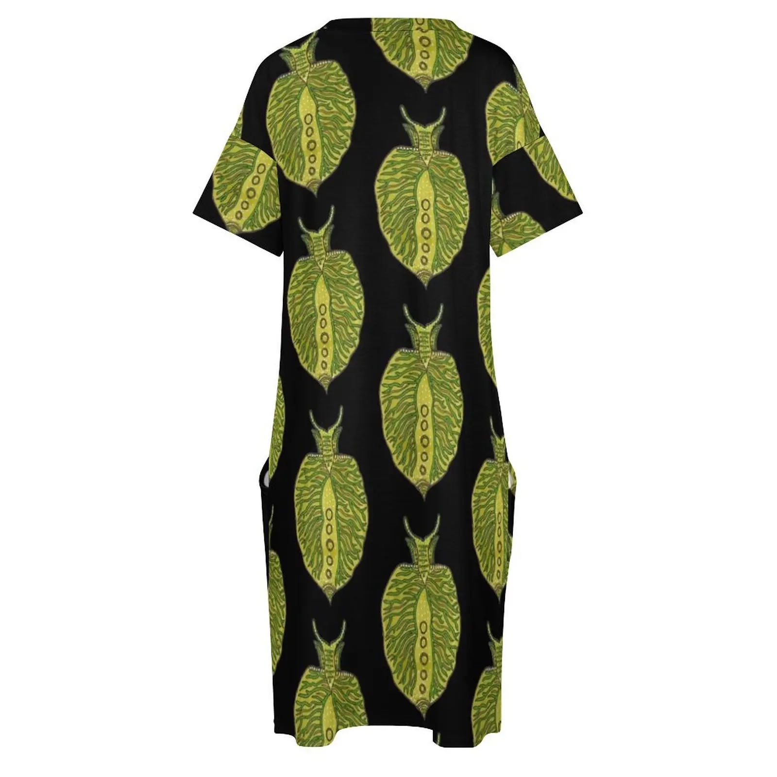 Женское платье из полиэстера и спандекса зеленое