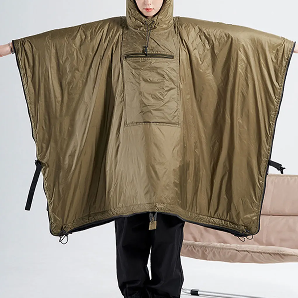 

Cotton Sleeping Bag Coat Waterproof Insulation Blanket Portable Quilt Down Jacket Cloak Hike Camping Equipment