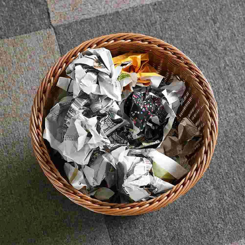 Корзина для мусора из ротанга 29 х29 см